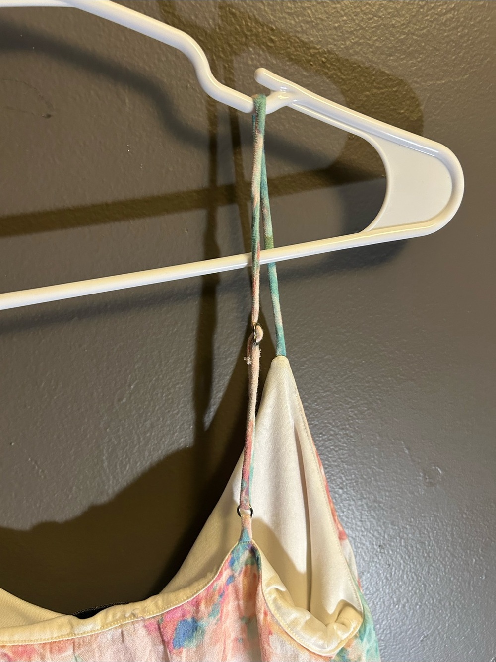 GILLI watercolor spaghetti strap slip dress size small - Picture 7 of 11